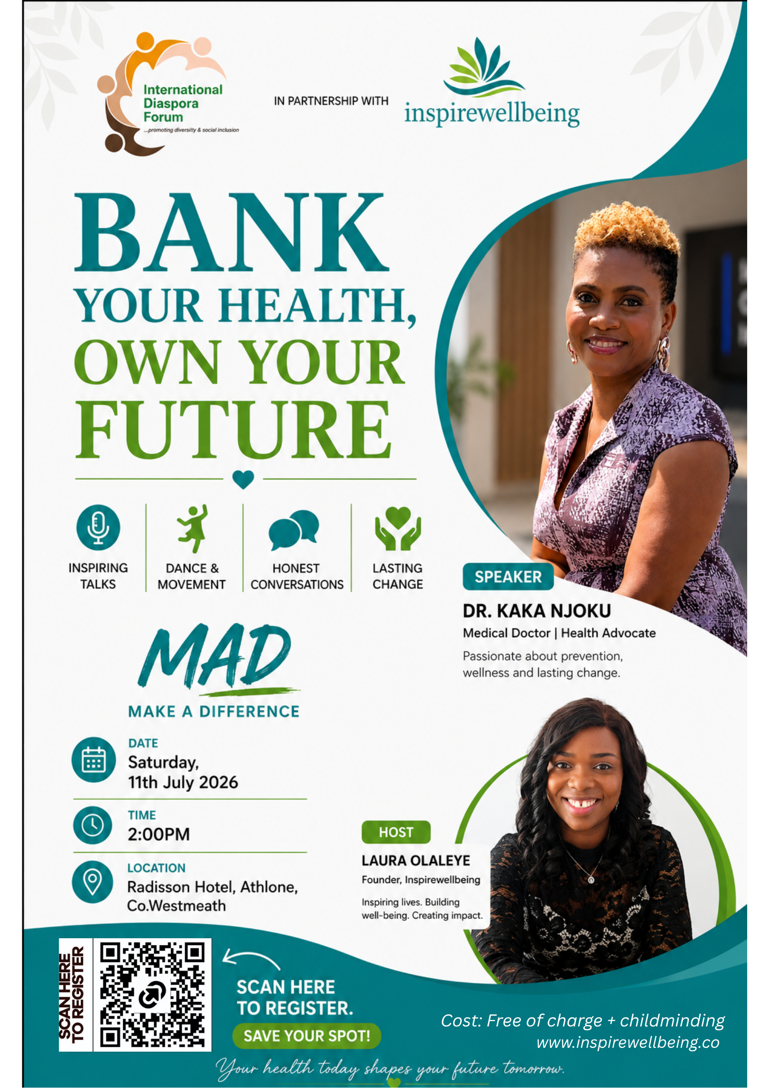 Bank Your Health, Own Your Future - Community Health Event