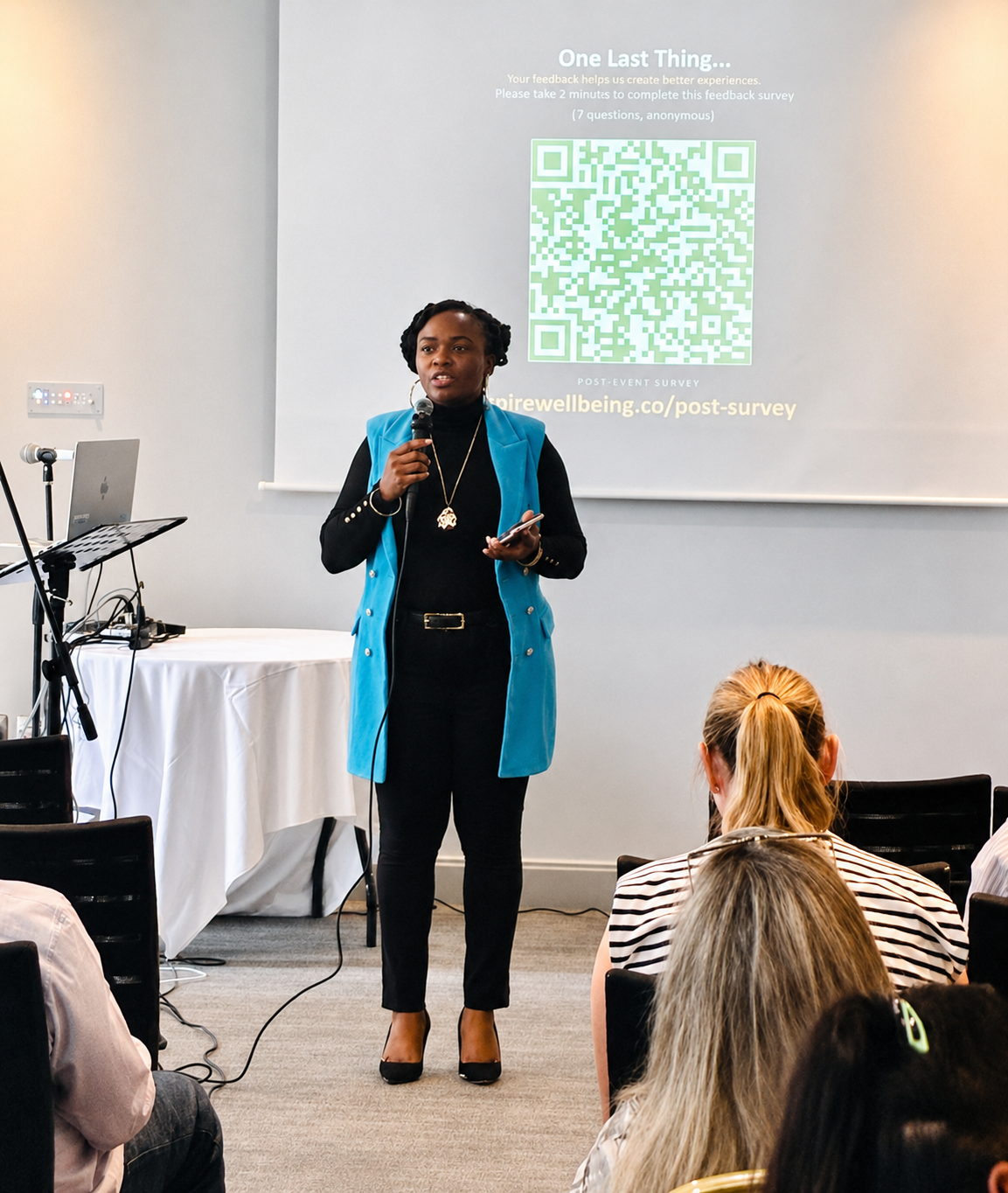 Laura Olaleye at community initiative